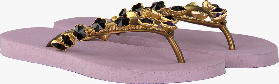 UZURII paarse uzurii teenslippers black flower
