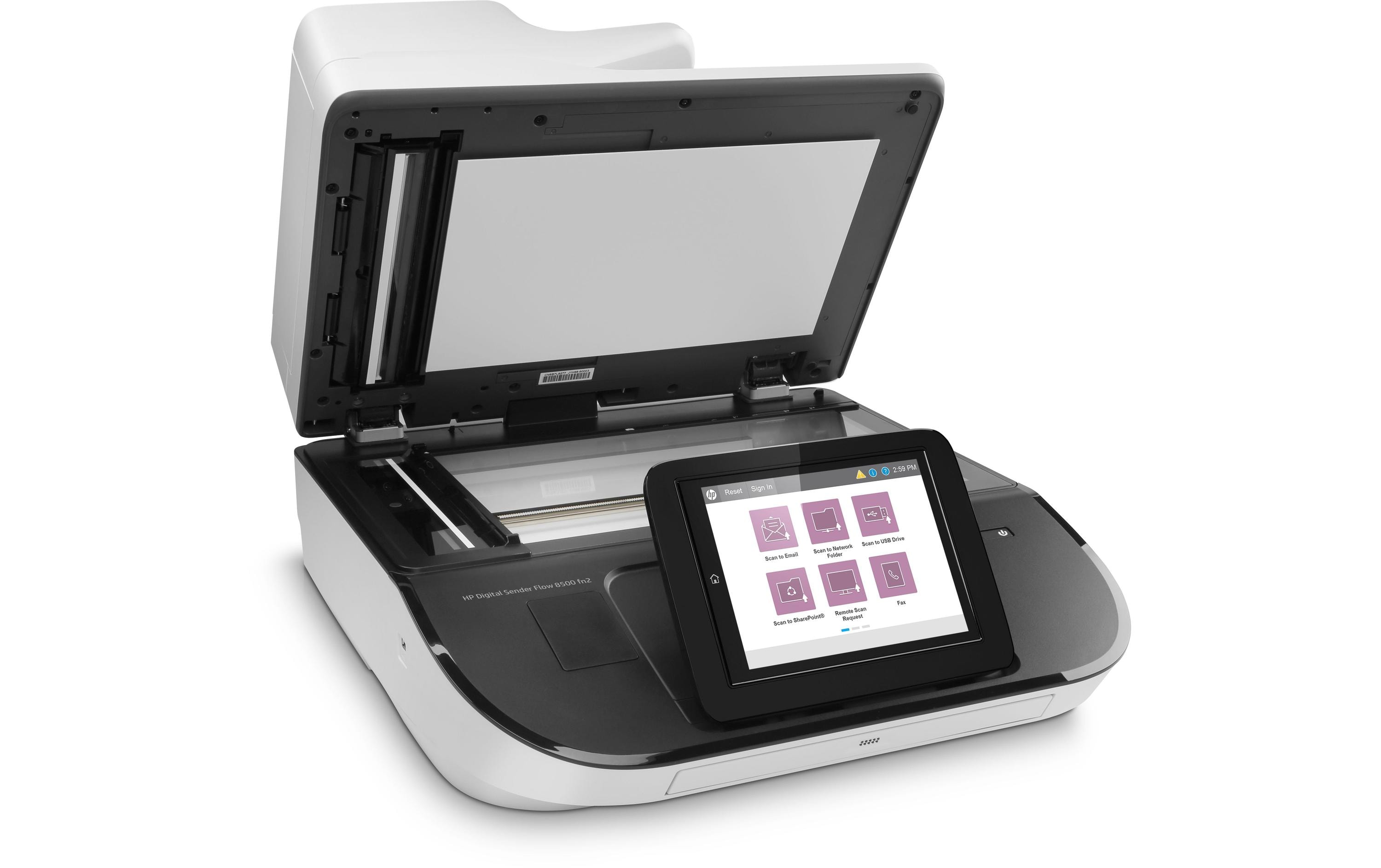 Netzwerkscanner Digital Sender Flow 8500 fn2<br>Network-Scanner für Unternehmen mit Scanvolumen bis zu 10'000 Seiten pro Tag