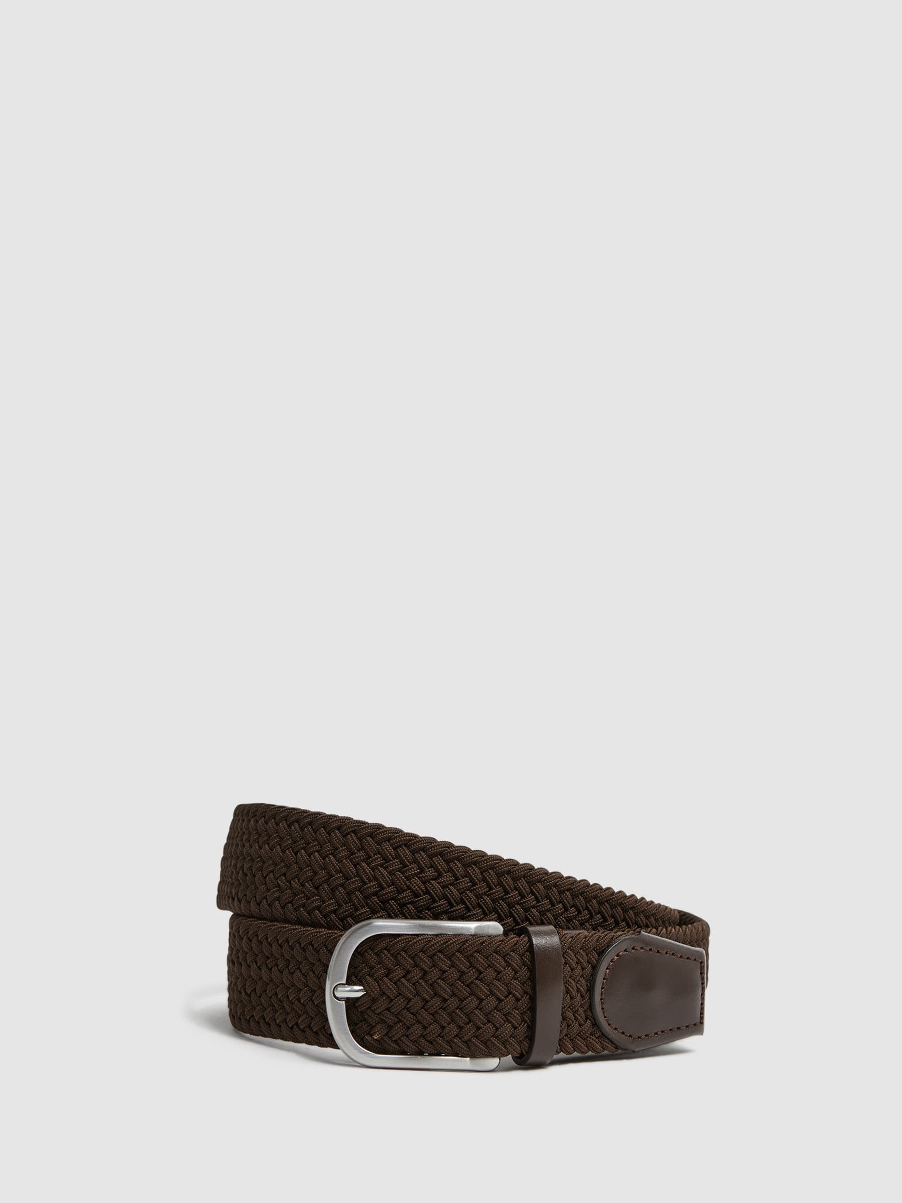 Donkerbruin - Reiss - ELMONT - Geweven riem