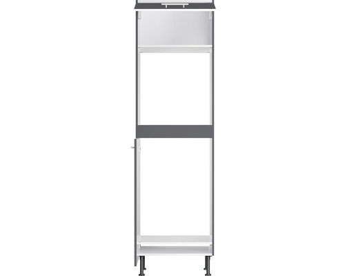 Optifit oven/koelkastbehuizing voor 88cm inbouwkoelkast Ingvar420 BxDxH 60x58,4x211,8 cm antraciet mat gedemonteerd scharnier omkeerbaar (links of rechts te monteren)