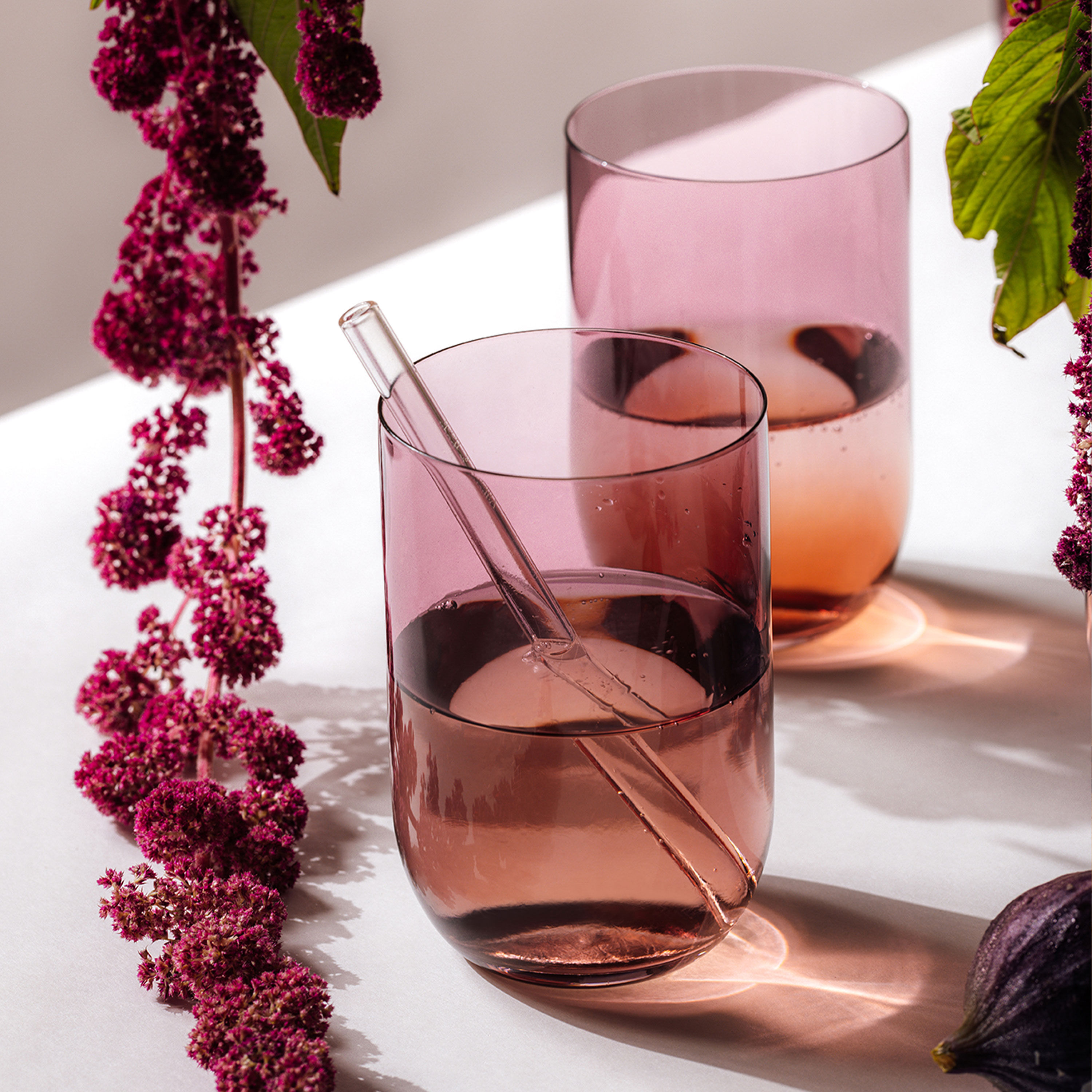 Like Glass Highball glass Purple, 12.9 oz, crystal glass