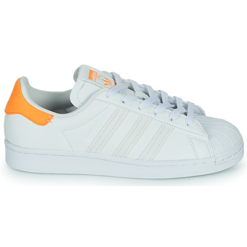 adidas Originals - SUPERSTAR W - Blanc / Orange