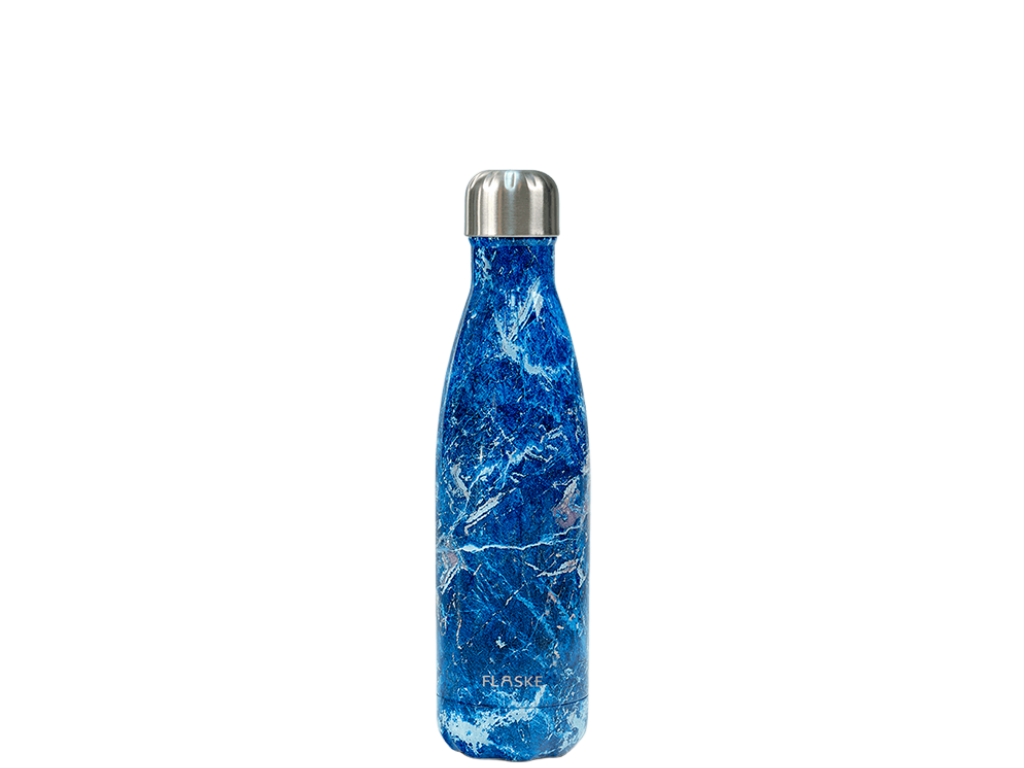 FLASKE 500 ml  RVS Drinkfles - Marble Skye