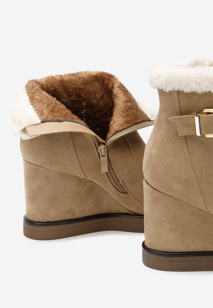 Bottines compensées kaki Biannca V2