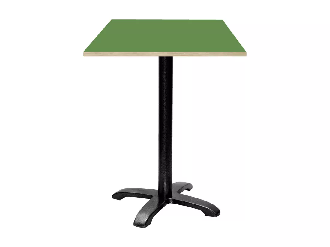 Mange-debout 60 x 60 cm - modèle Bazila vert chants bois