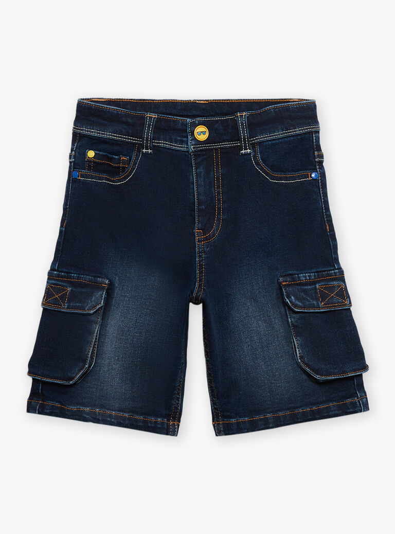 Bermuda cargo bleu foncé