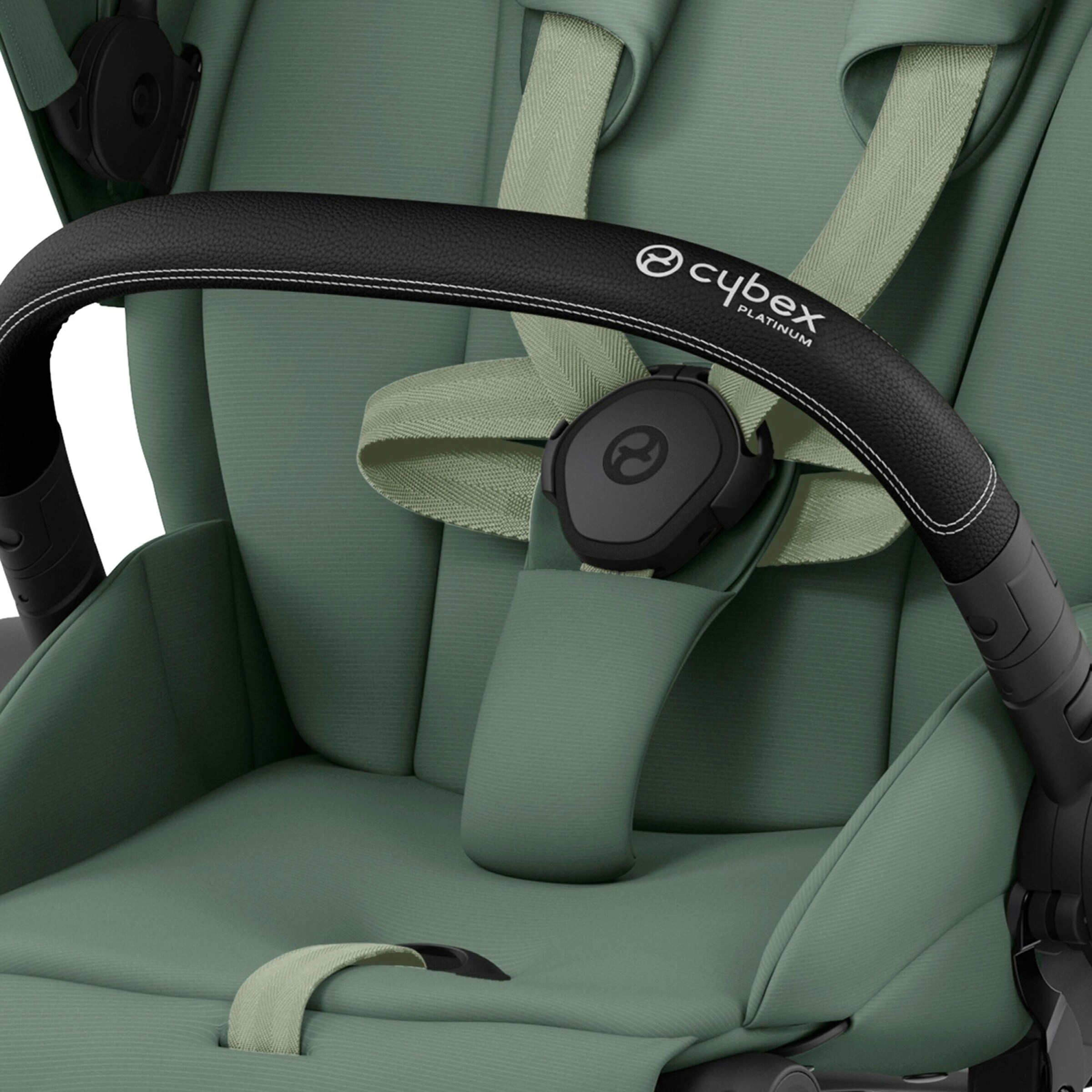 Cybex - PLATINUM Kombikinderwagen PRIAM Comfort Bundle matt black / leaf green