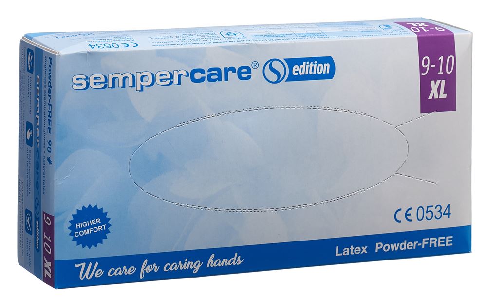 SEMPERCARE Edition Handschuhe Latex XL ungepudert 90 Stk