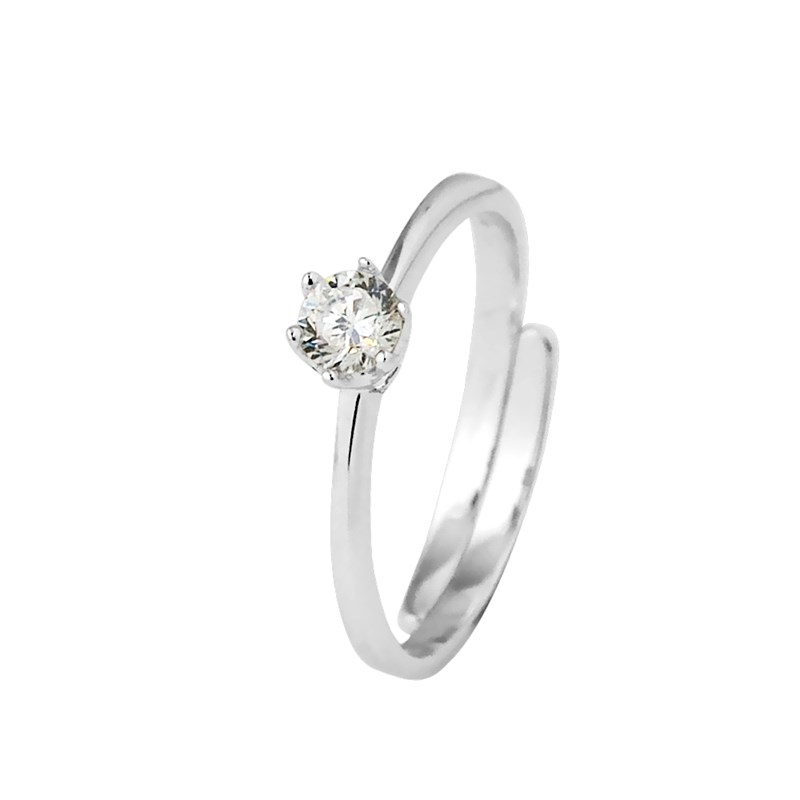 Bague solitaire - Argent 925
