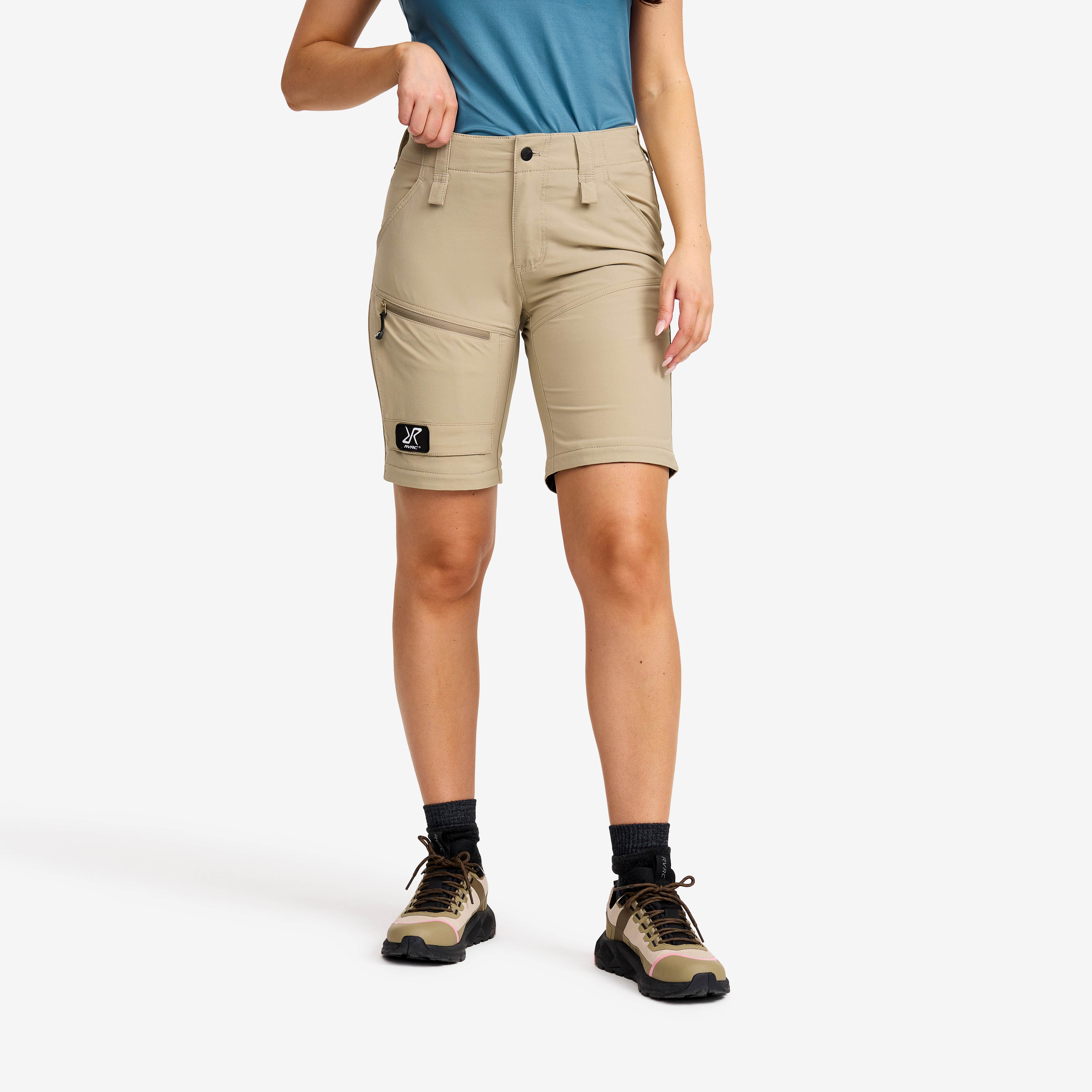 Range Pro Stretch Zip-off Pants Dame Aluminium/Brindle