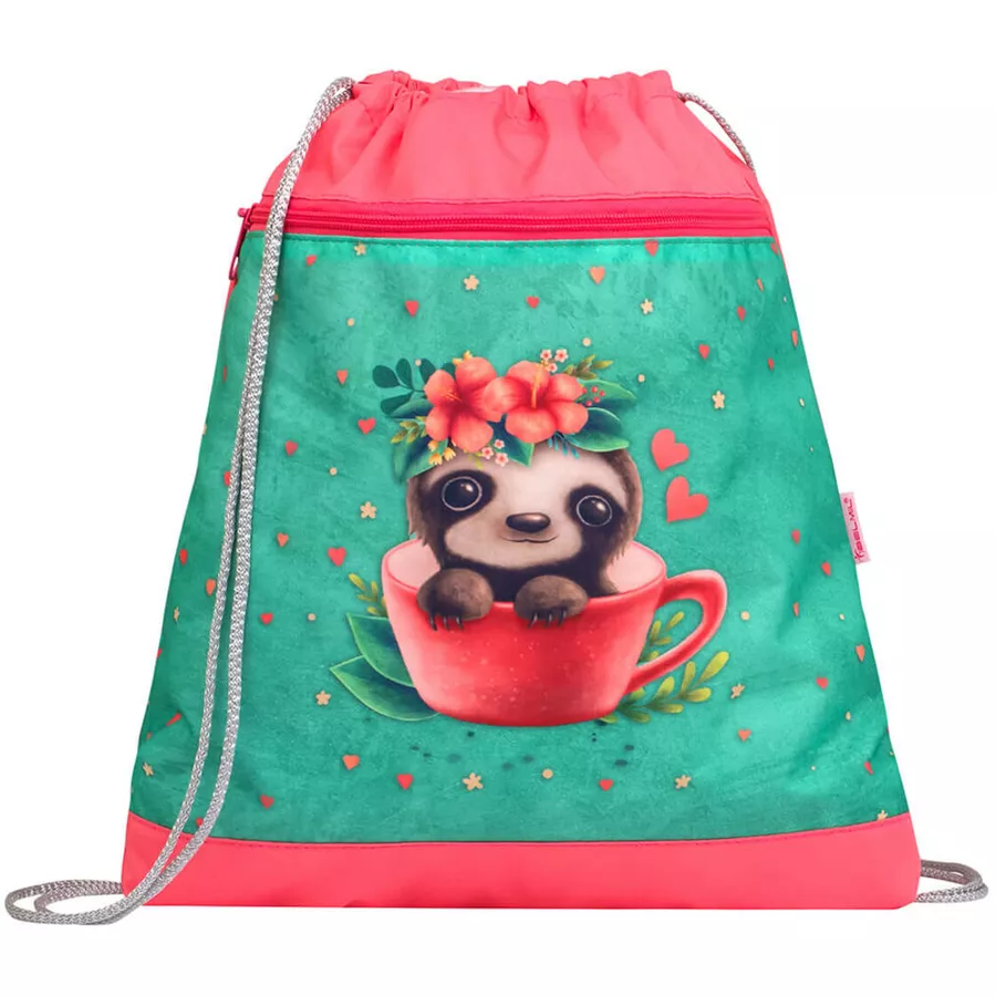 Belmil Schulranzen Classy Schulranzen Set 5-teilig mit Brustgurt Cute Sloth