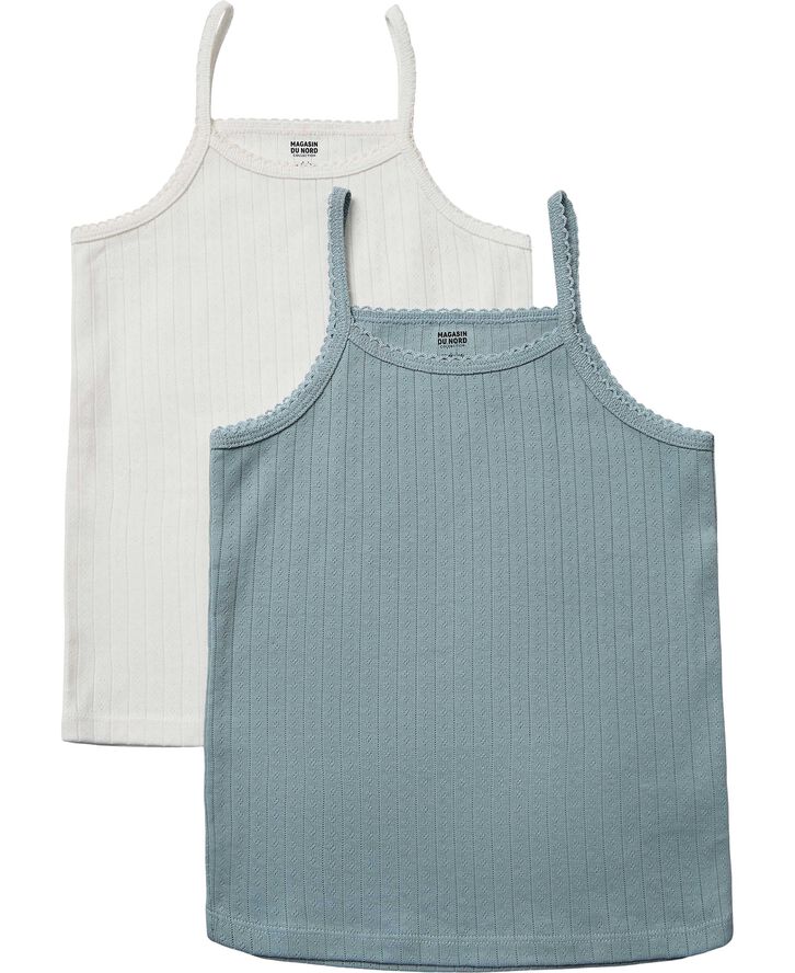 Magasin du Nord Collection Ava top 2-Pack - Organic GOTS Arona / star white