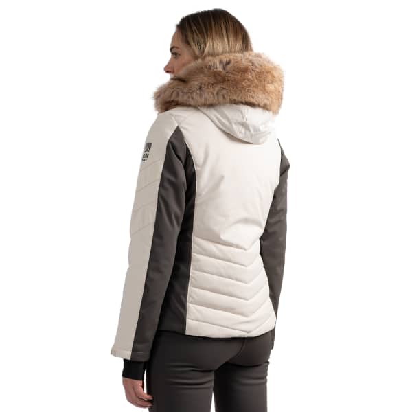 Veste de ski SUN VALLEY KIRLIA SKI JACKET W LIGHT BEIGE