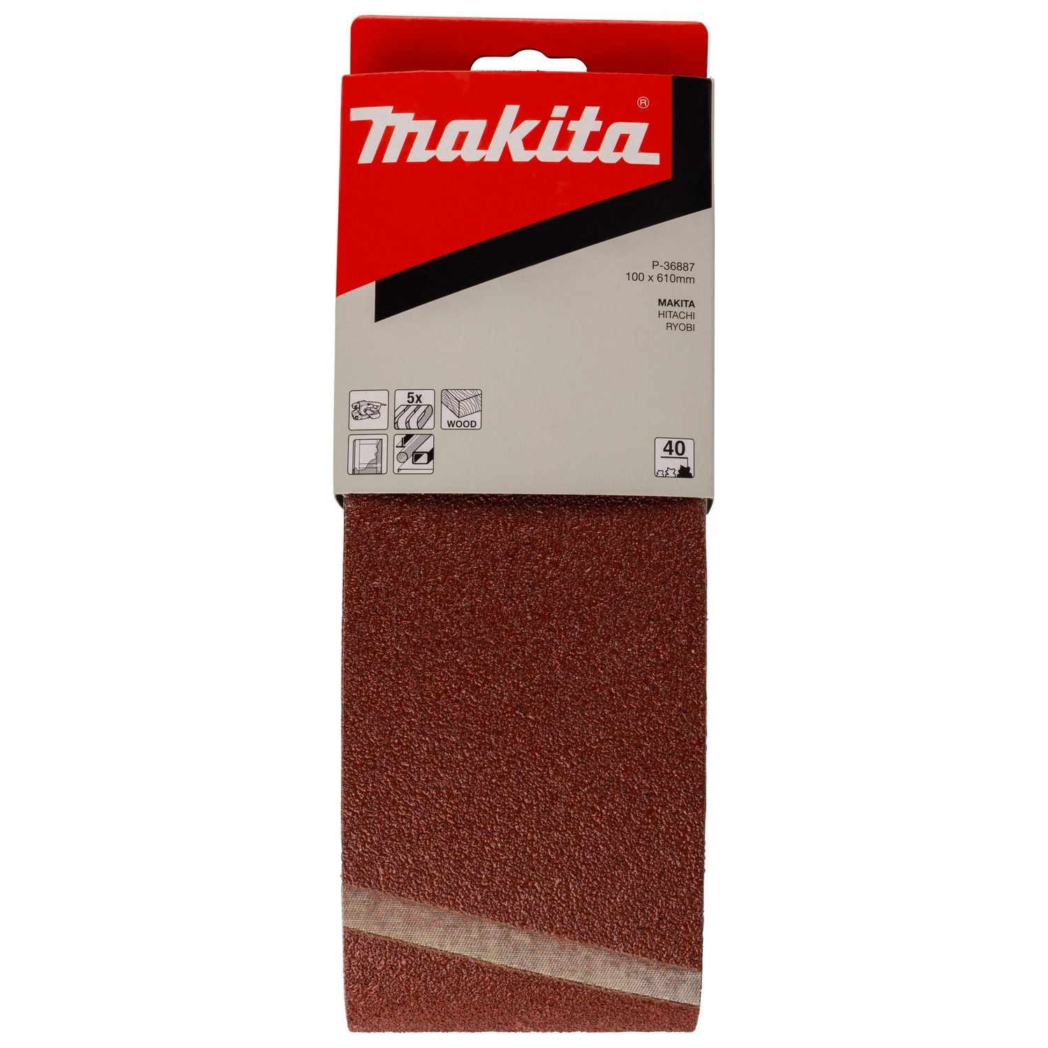 Makita P-36887 Schuurband 100x610mm A40 VE=5