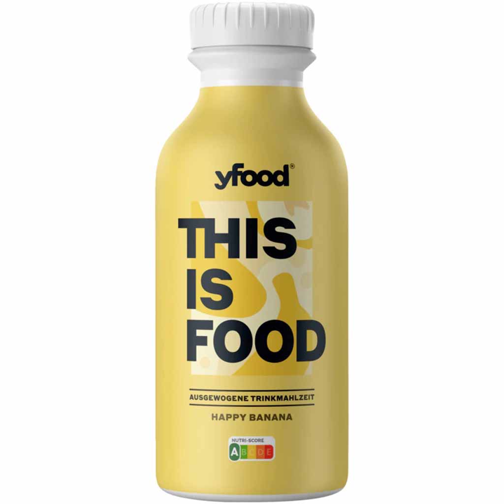 6x yFood Trinkmahlzeit Happy Banana á 500ml=3L MHD:7.6.25