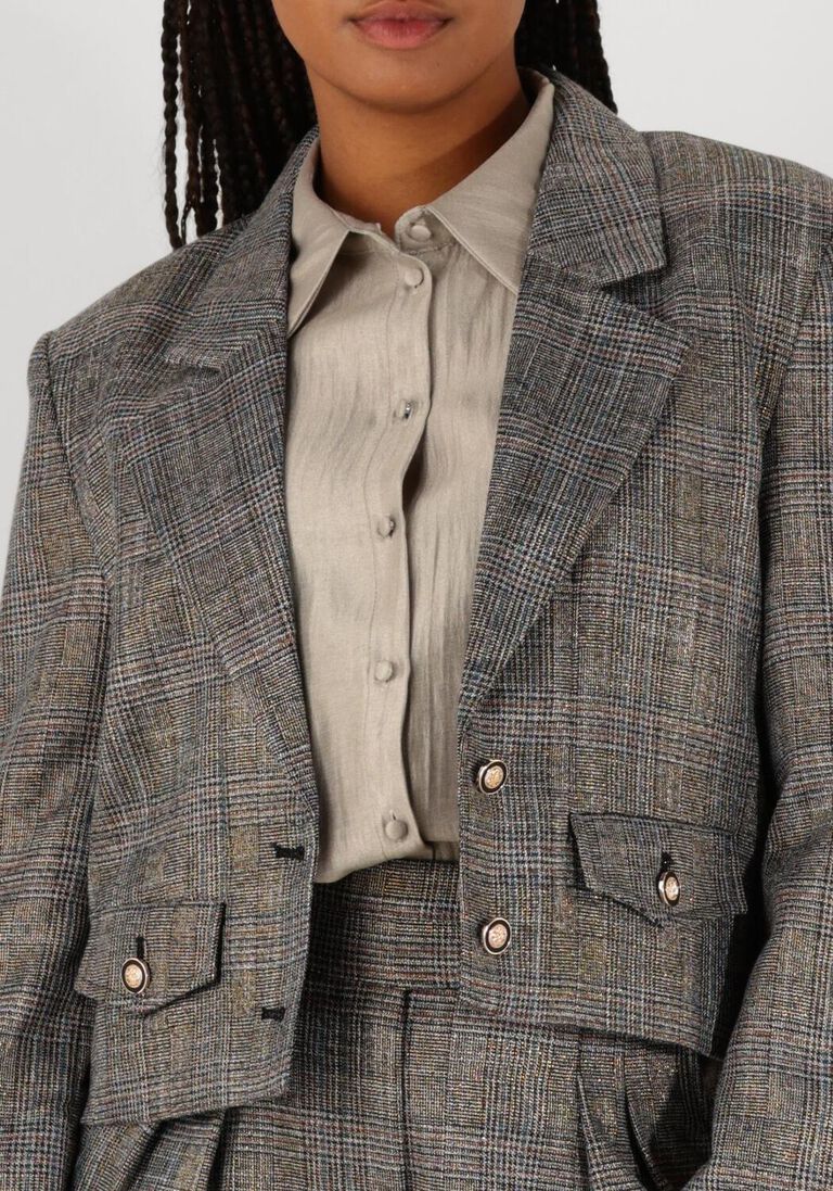 zwarte aaiko blazer ines tweed pes 540