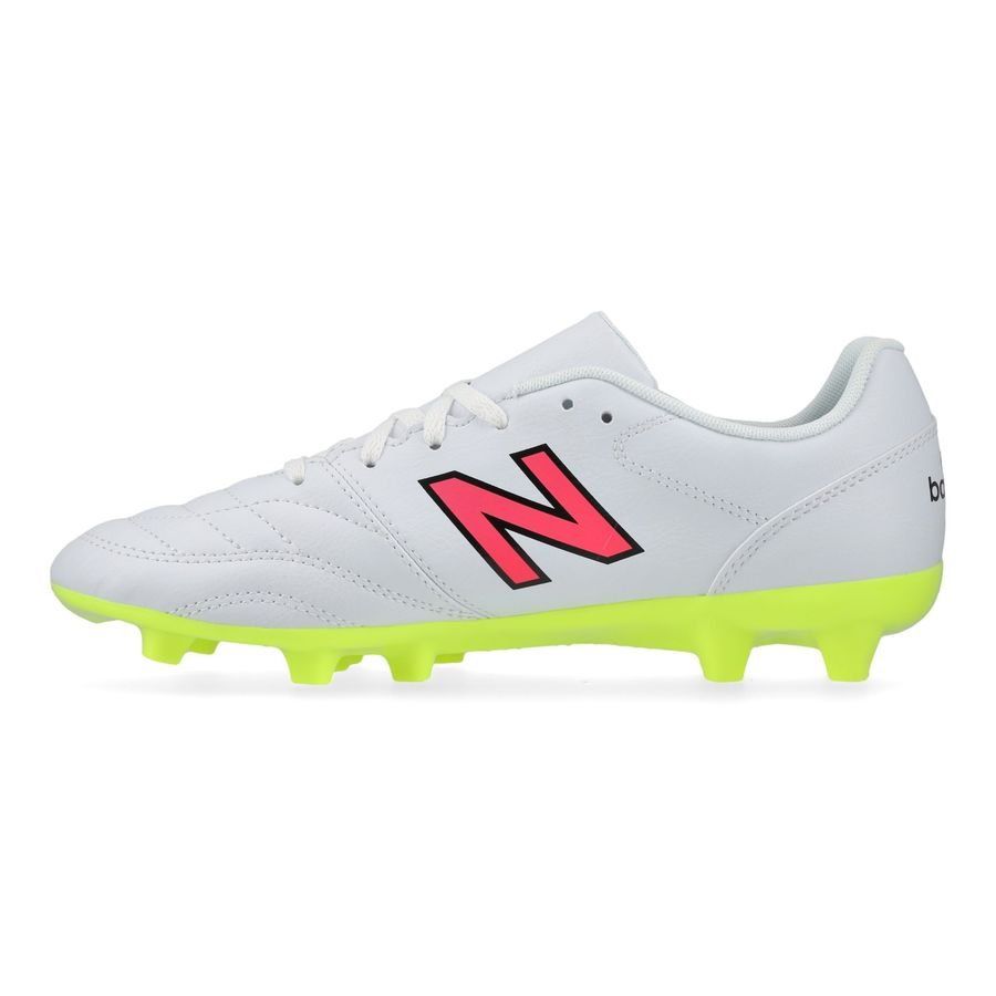 New Balance 442 2.0 Academy FG - Blanc/Violet/Jaune Fluo Enfant