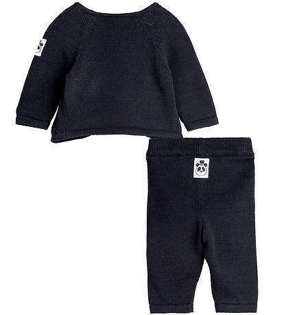 Mini Rodini Set - Bluse/Hosen - Strick - Schwarz