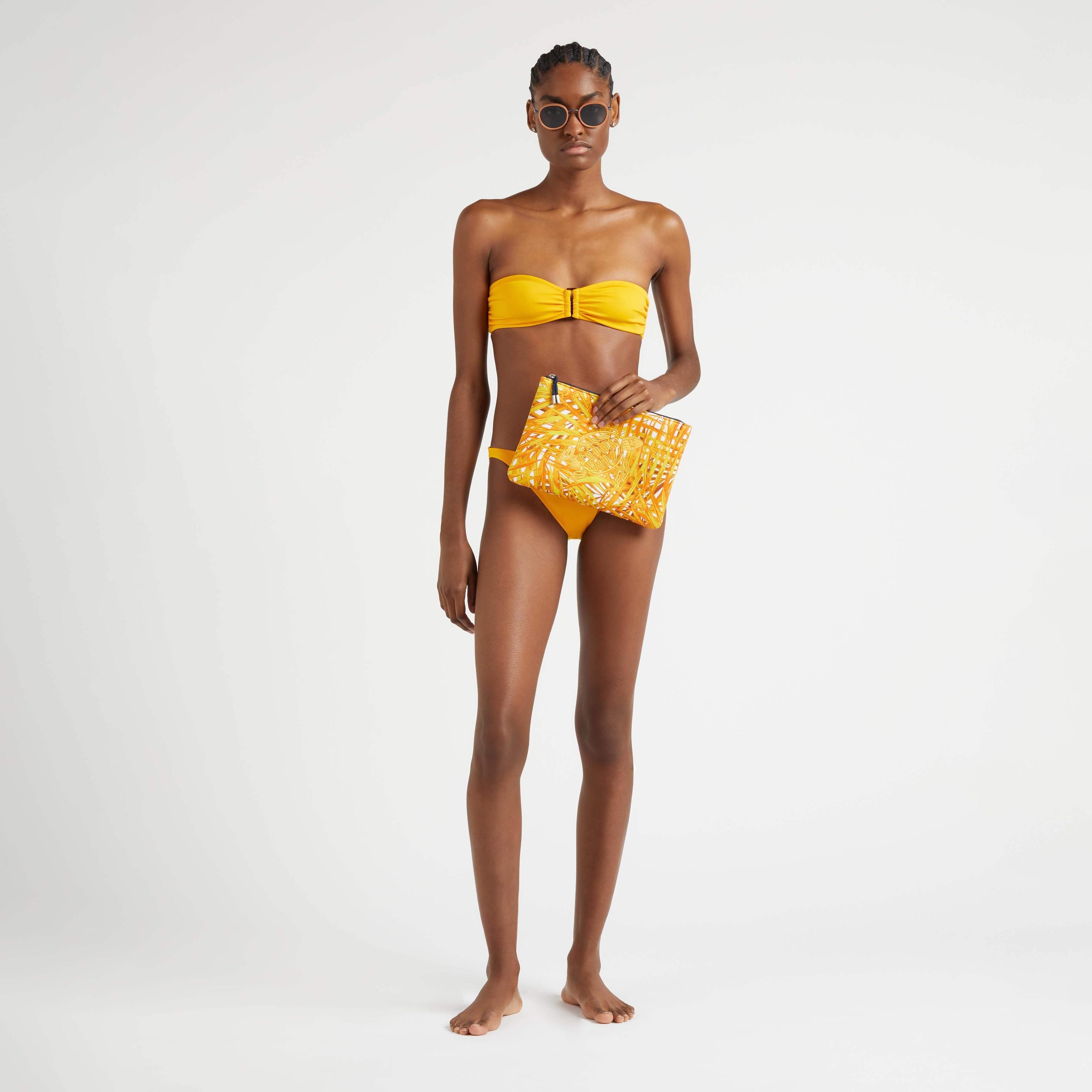 Haut de Maillot de Bain Bandeau Femme Uni