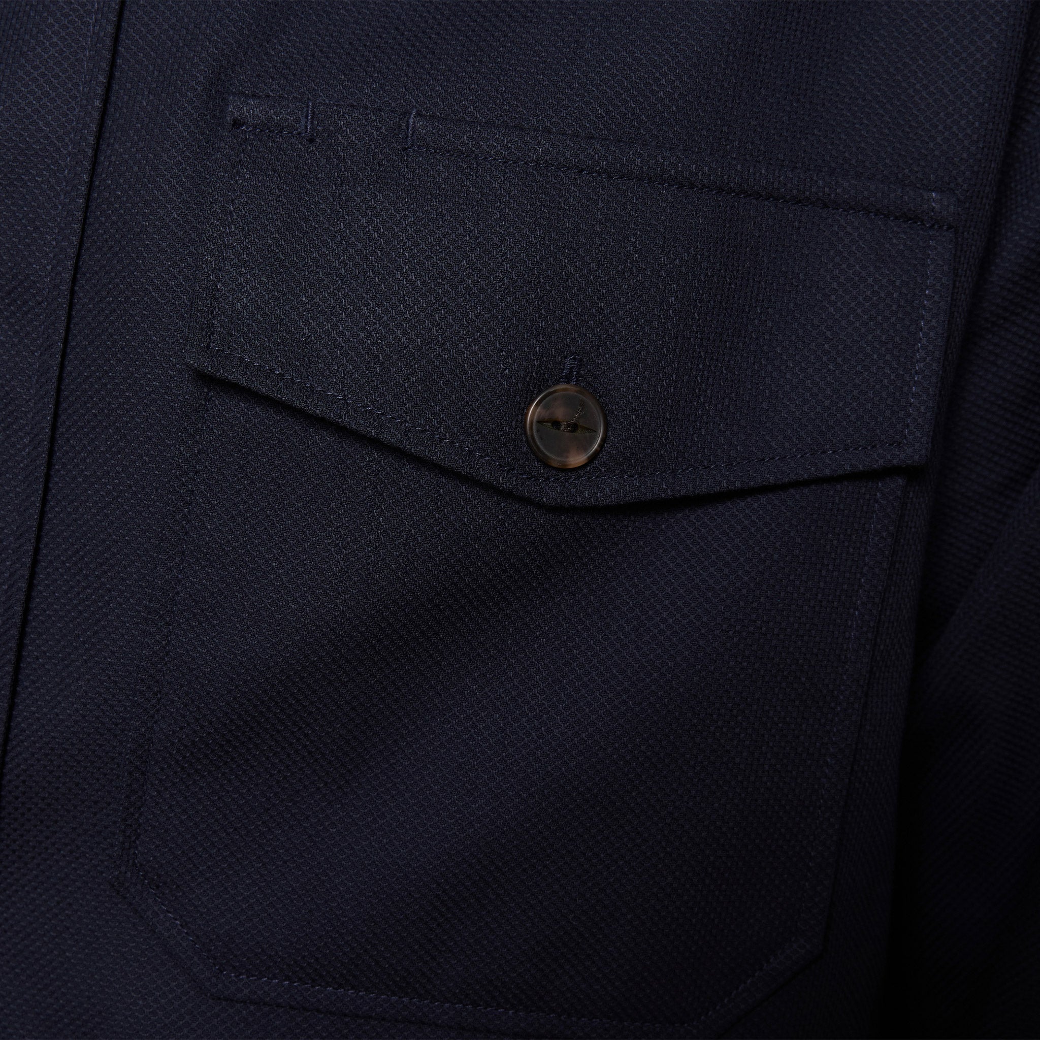 Navy Giro Inglese overshirt