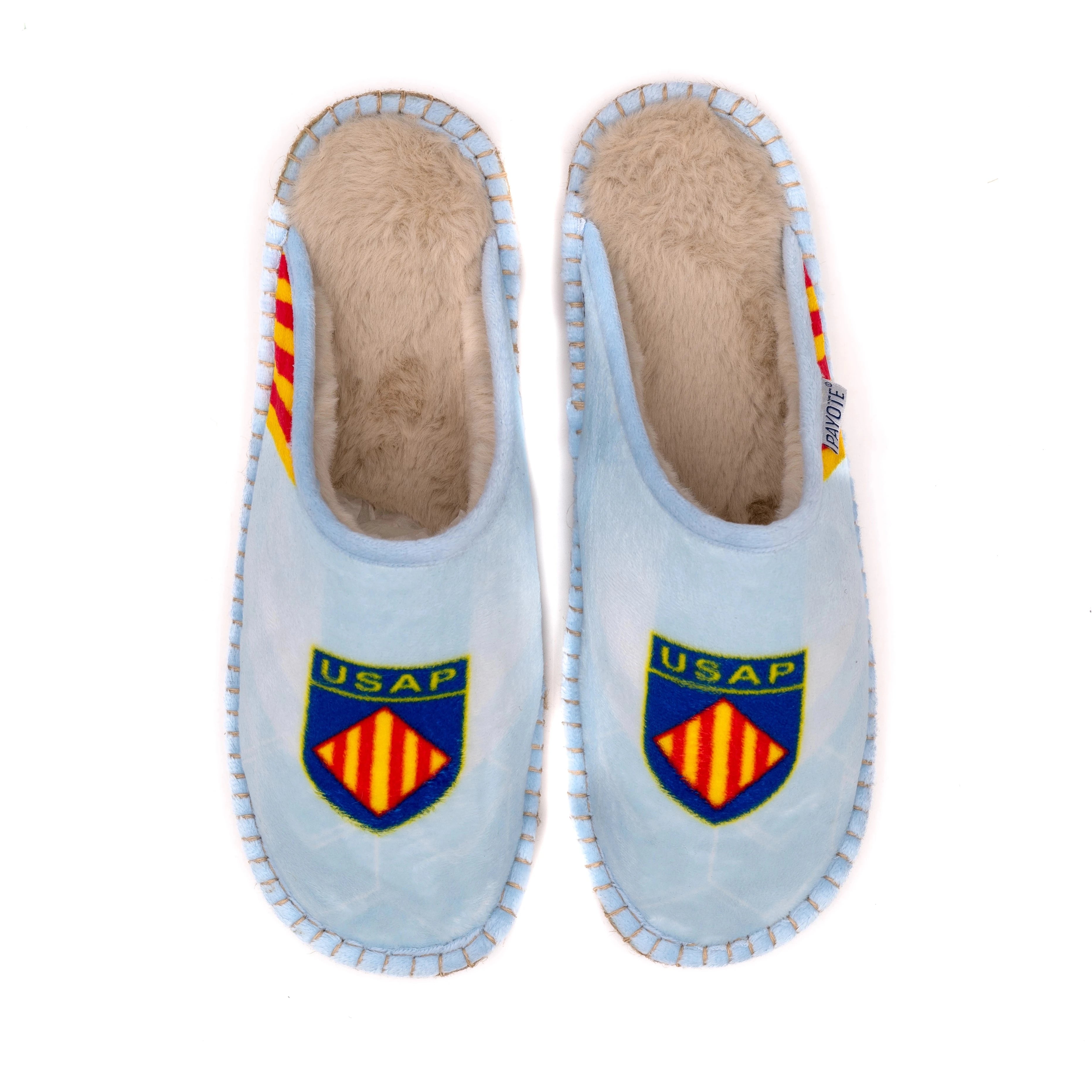Mule Fourrée Usap Bleue