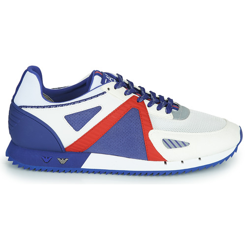 Emporio Armani EA7 - SAPONI - Blanc / Bleu / Rouge