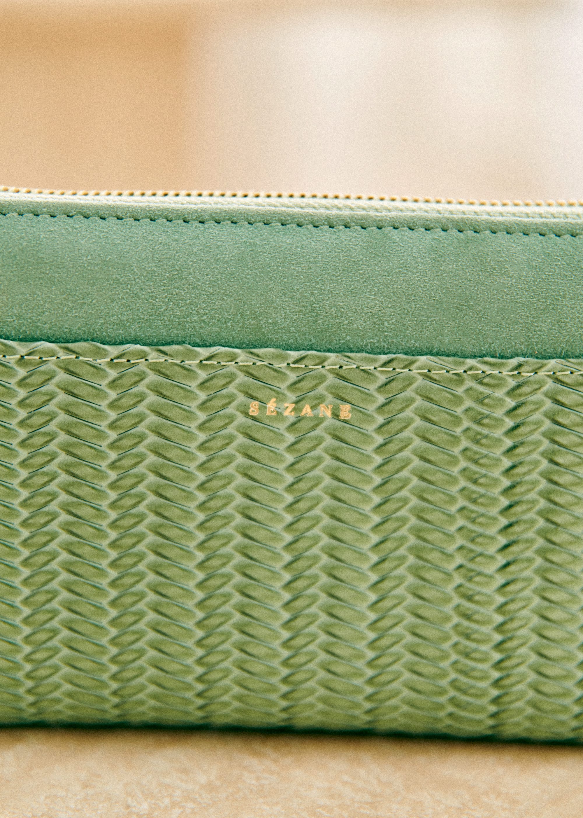 Portefeuille Victoria - Vert d'eau tressé - SACS/NEW SACS Petite Maroquinerie 5906426