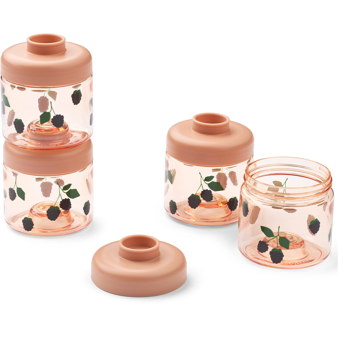 liewood babyvoeding doosjes dominique - berry pale tuscany - 4st