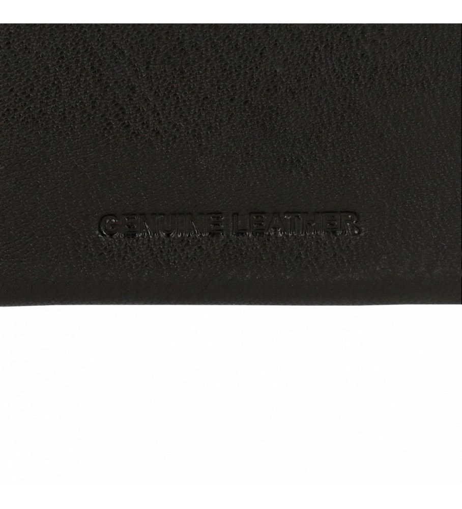 Bolsa Joumma Cartera Adept Alan vertical preta - 8,5 x 10,5 x 1 cm -