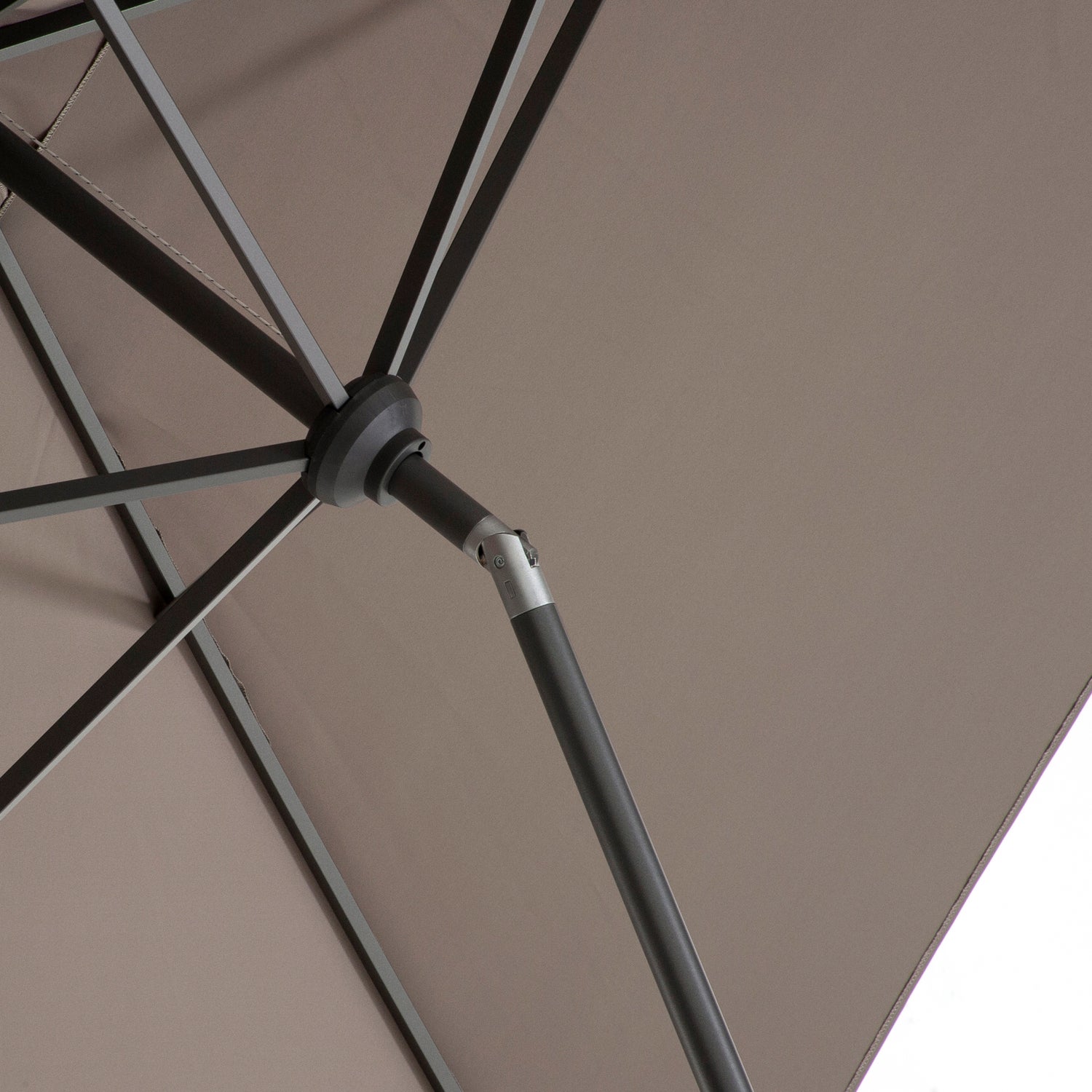 Intratuin parasol Cadiz taupe 80+UV 300 x 200 cm