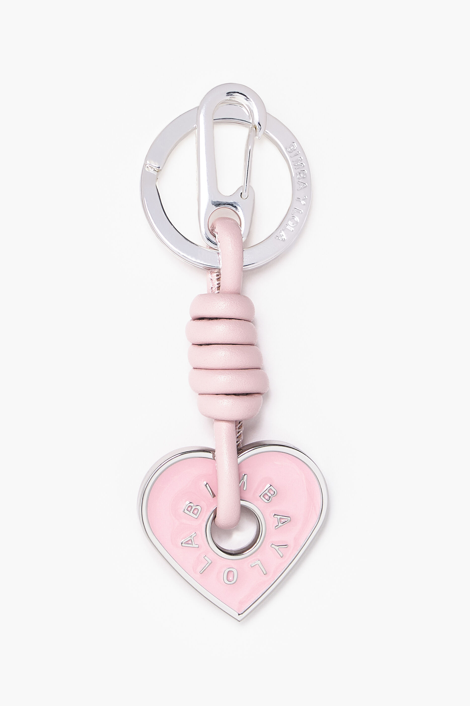 Chaveiro de coração rosa