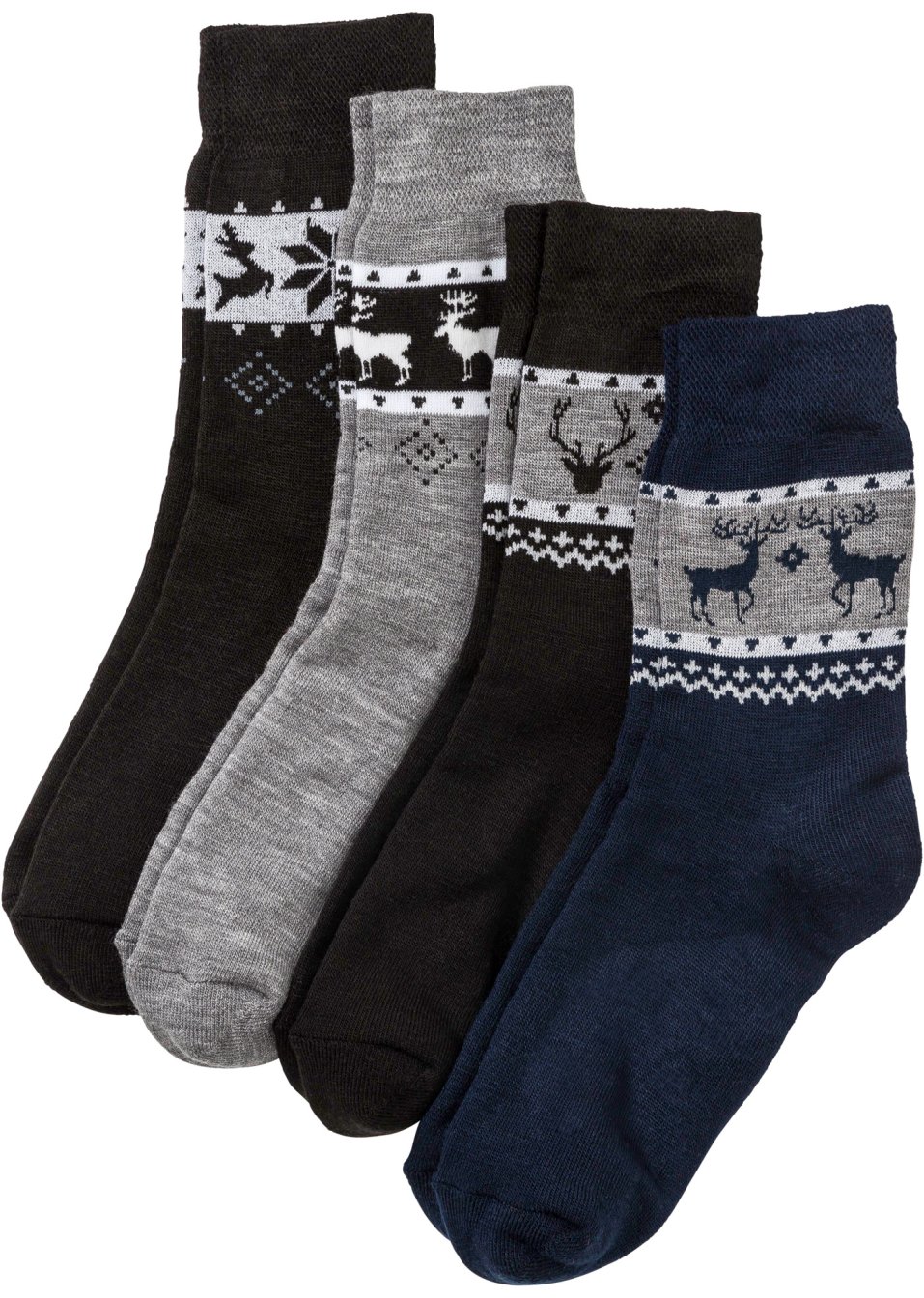 Lot de 4 paires de chaussettes thermo mixtes