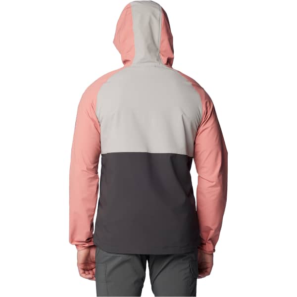 Softshell randonnée COLUMBIA PANTHER CREEK JACKET FLINT GREY/SHARK/PINK AGAVE/SHARK LOGO