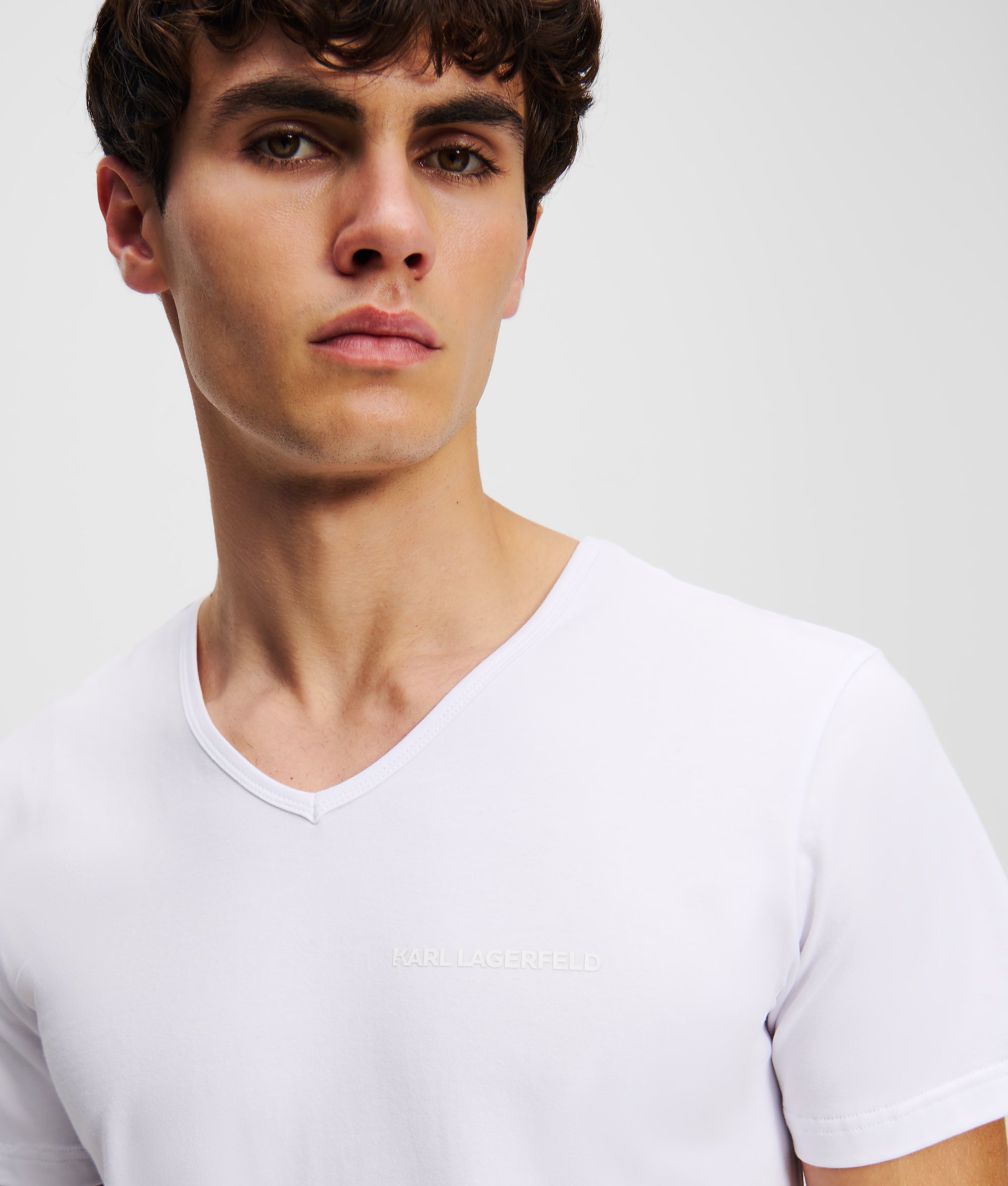 Logo V-hals T-shirt - 2-pack