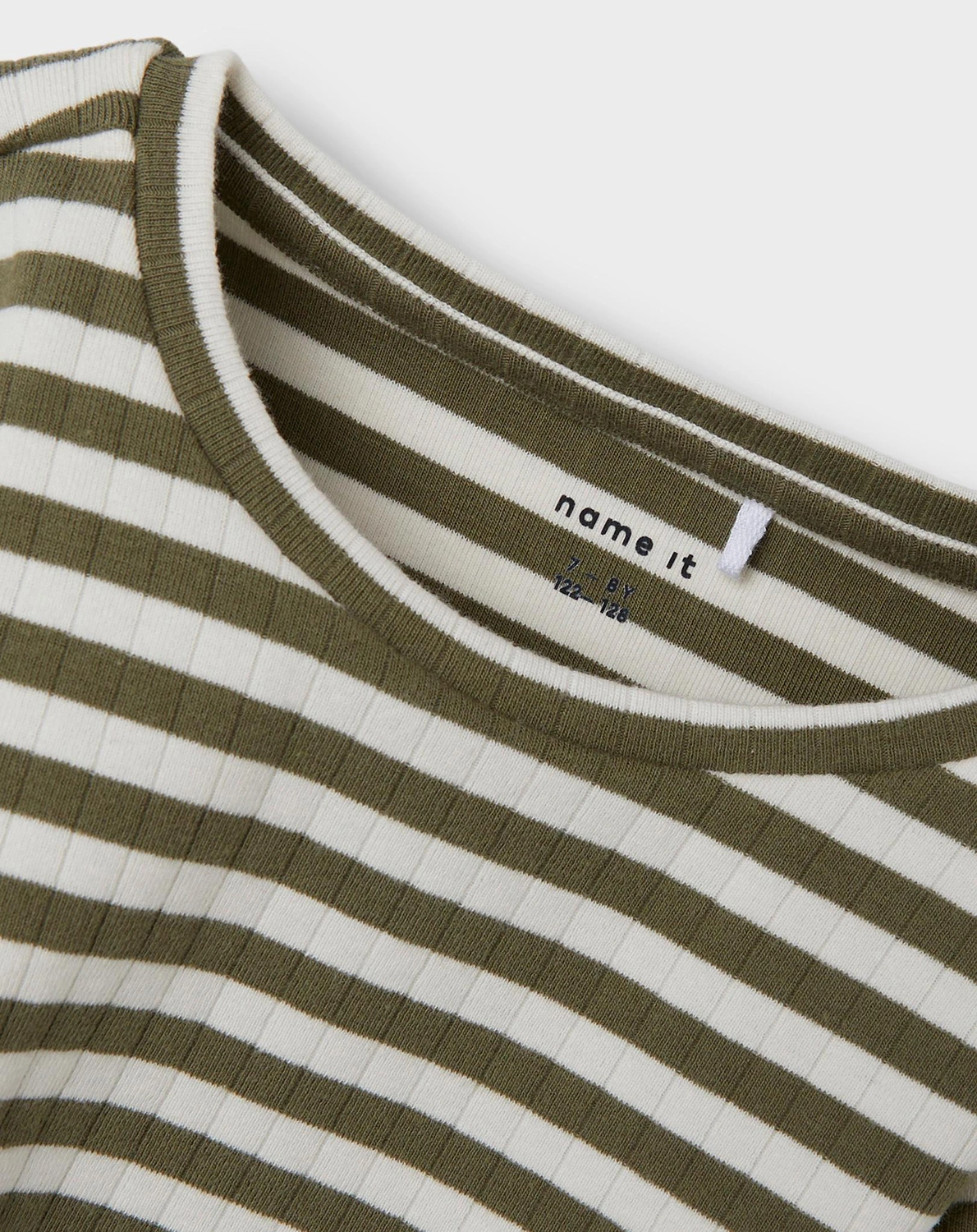 Langarmshirt NKFSURAJA STRIPES in grün/weiß