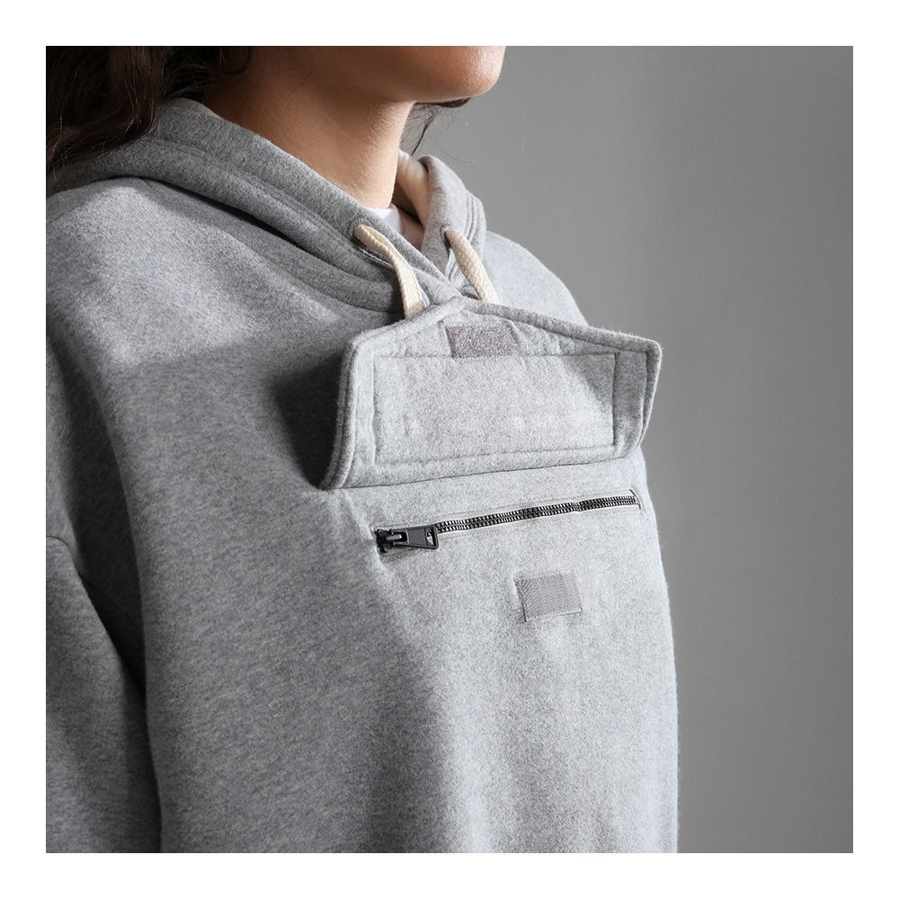Napapijri BURGEE CROP - Sweat Femme med grey mel