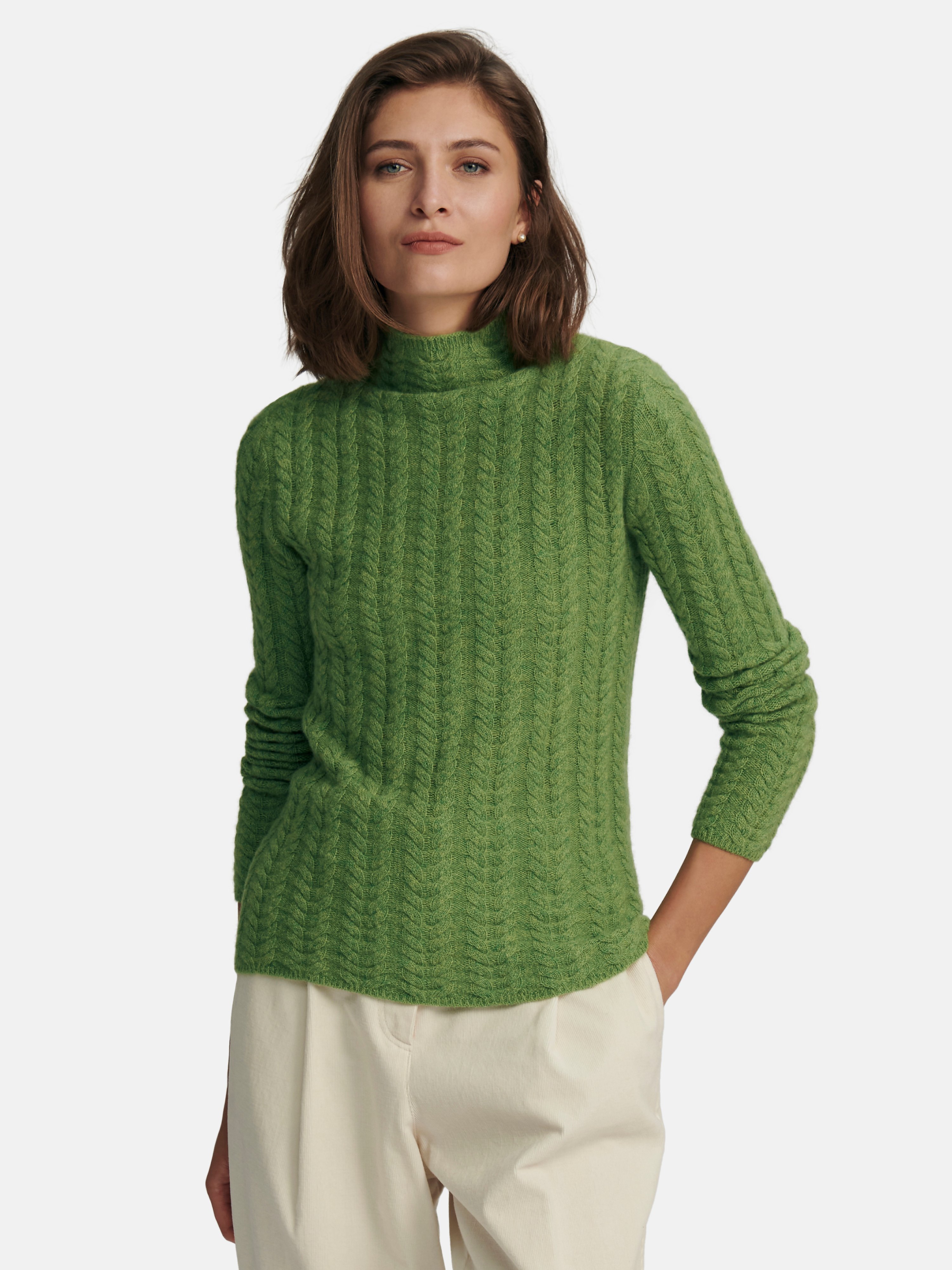 Pullover mit Stehbundkragen