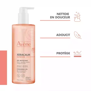 XeraCalm Nutrition Gel Nettoyant - Visage et Corps - 500ml