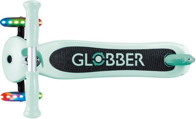 Globber Primo Sammenleggbar Lights V2 3-hjuls Sparkesykkel, Pestel Mint
