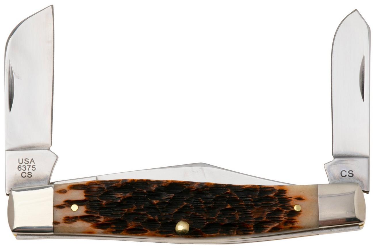 Case Large Stockman Amber Jigged Bone, 00204, 6375 CV zakmes