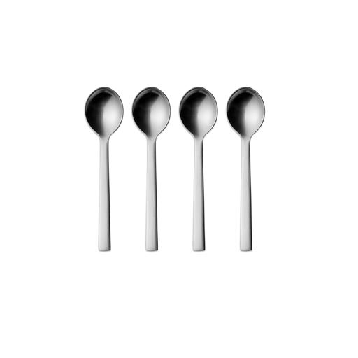 Georg Jensen New York Stor Teske, Mat Stål, 4 Dele