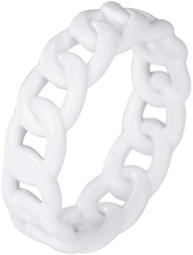 Firetti Fingerring »Schmuck Geschenk Edelstahl Ring Damenring Herrenring Panzerkette Color«