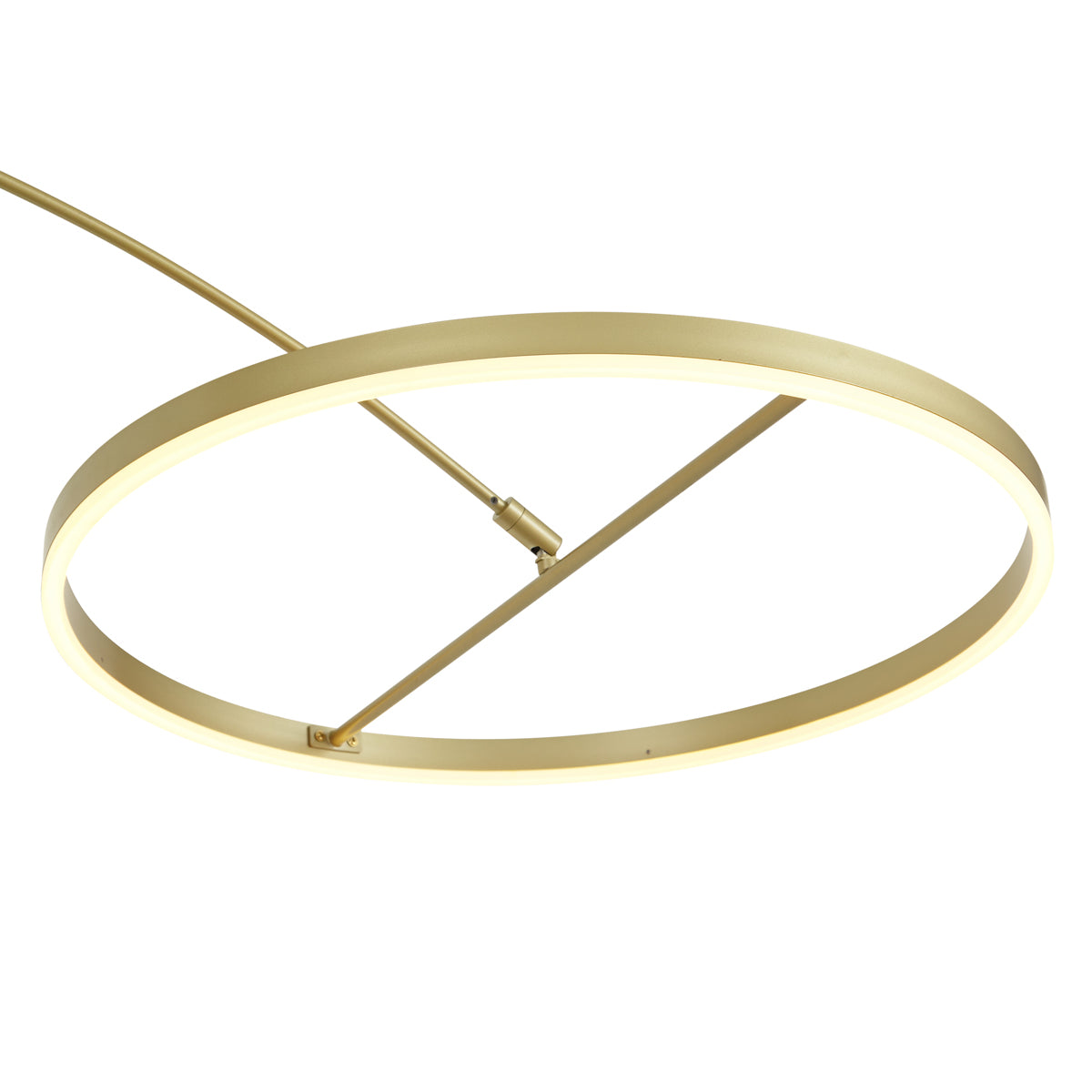 QAZQA Design booglamp goud incl. LED 3-staps dimbaar - Anello