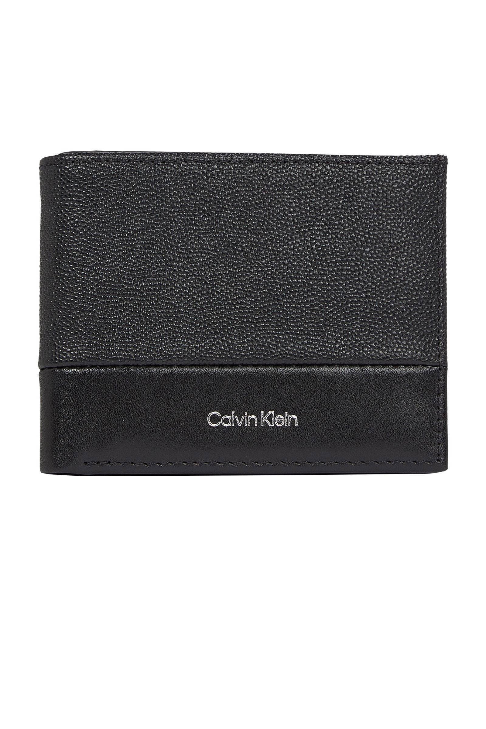 Calvin Klein leren portemonnee zwart