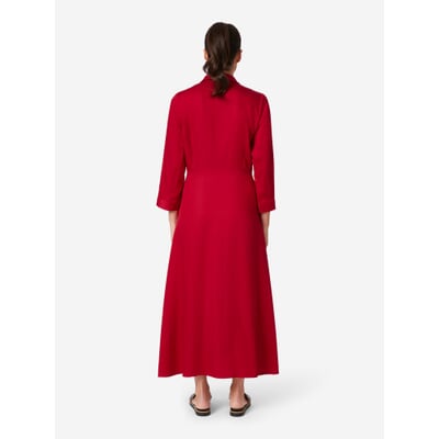 Damen-Midikleid, Rot