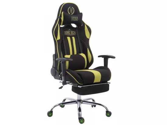 Chaise de bureau - Tissu - Noir / Vert - Limit