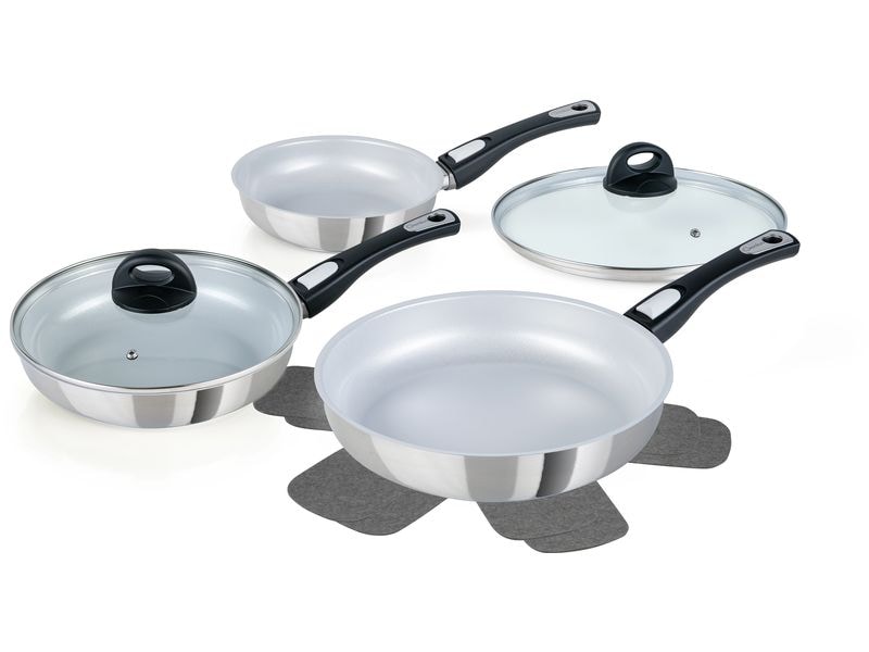 Genius Cerafit Steel Pfannen 20 cm/24 cm/28 cm Bratpfannenset