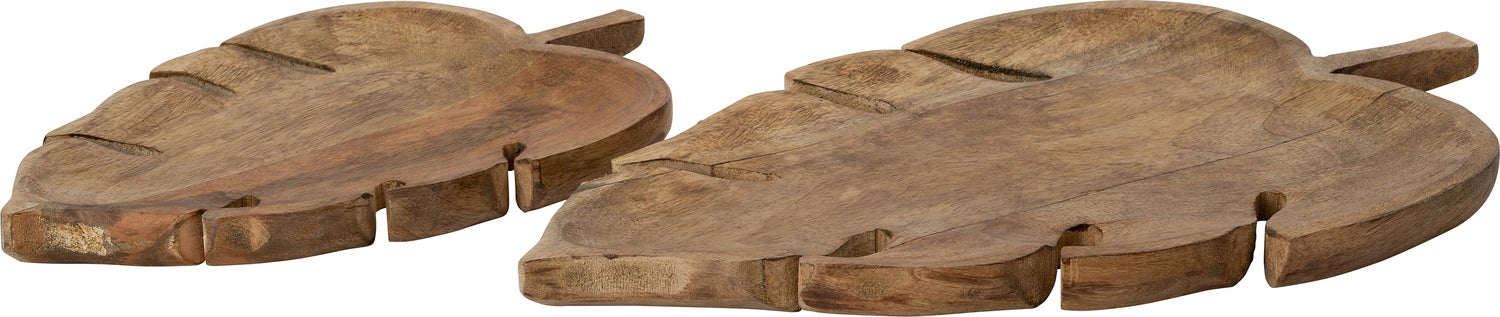 Intratuin serveerplank Blad naturel 38,5 x 24 x 2,5 cm