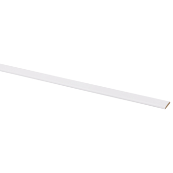 Afdeklijst MDF 4x22 mm wit lengte 260 cm