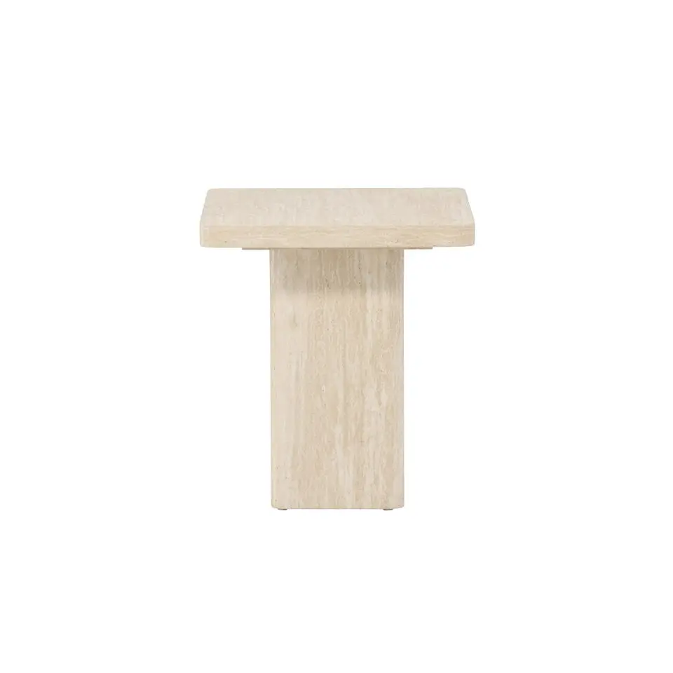 Salontafel Vierkant - Beige MDF - 50x50x56cm - Qvart